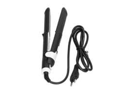 Ferrolho de cabelo 2 em 1 prancha de alisamento e curvatura aquecimento rápido 30w S/MARCA