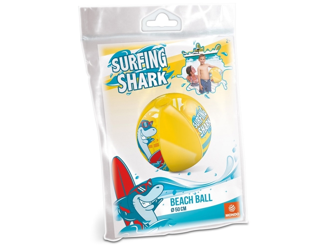 Bola inflável 50 cm tubarão surf MONDO