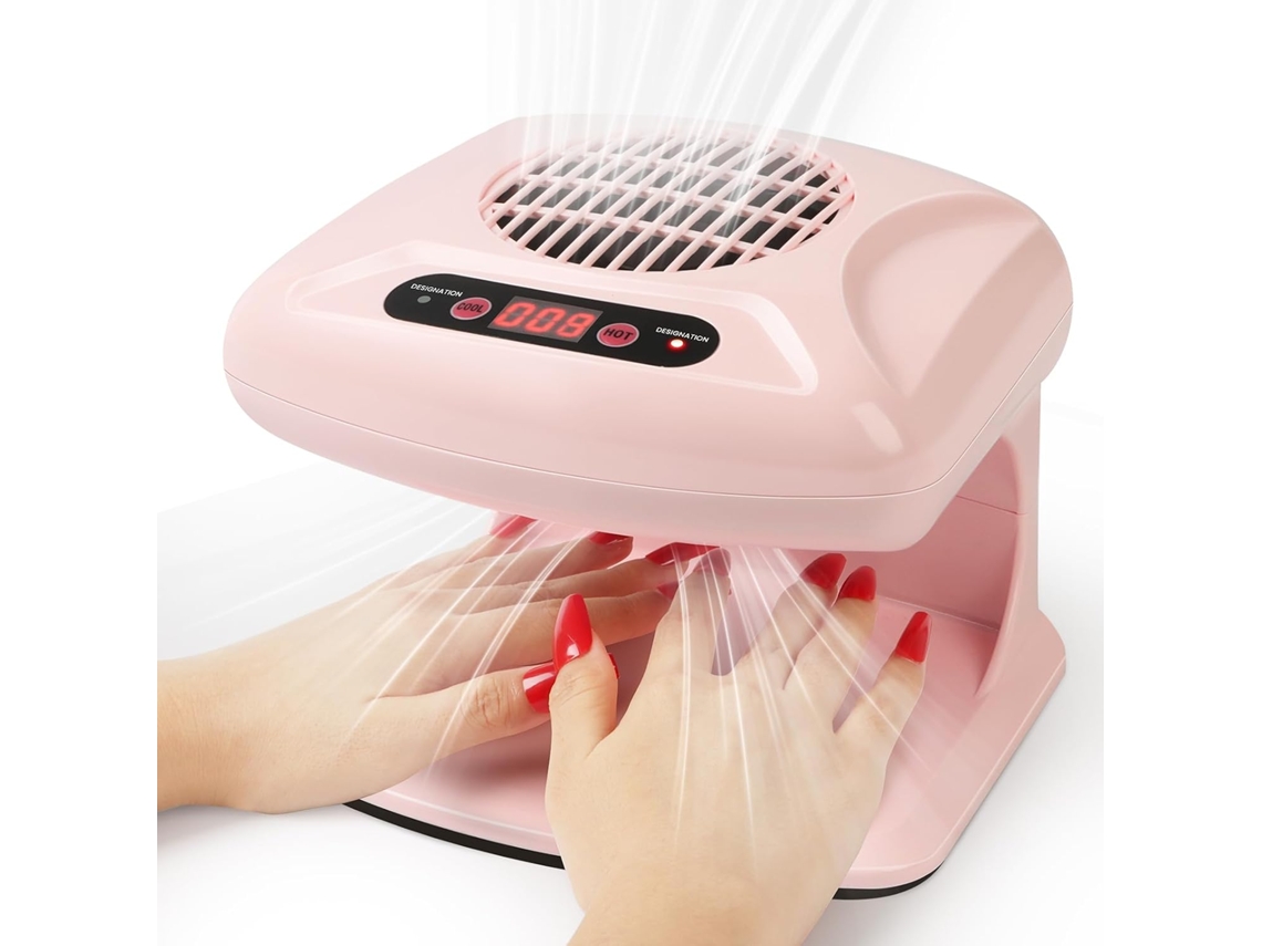 Secador De Unhas Profissional, Seca O Esmalte Rapidamente, Com Ar Quente E Frio De Dupla Ação Com Sensor Automático