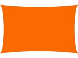 vidaXL Para-sol estilo vela tecido oxford retangular 2x5 m laranja