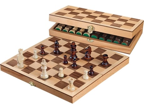 Jogo tabuleiro magnetico xadrez dama ludo multi 5 em 1 grande