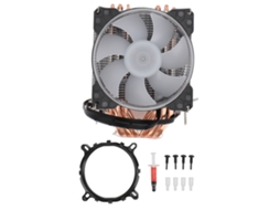 Resfriador De Ar Para Cpu Torre Dupla 6 Pipes De Calor Ventiladores De Resfriamento 9cm 4 Pinos Lga115x Am2