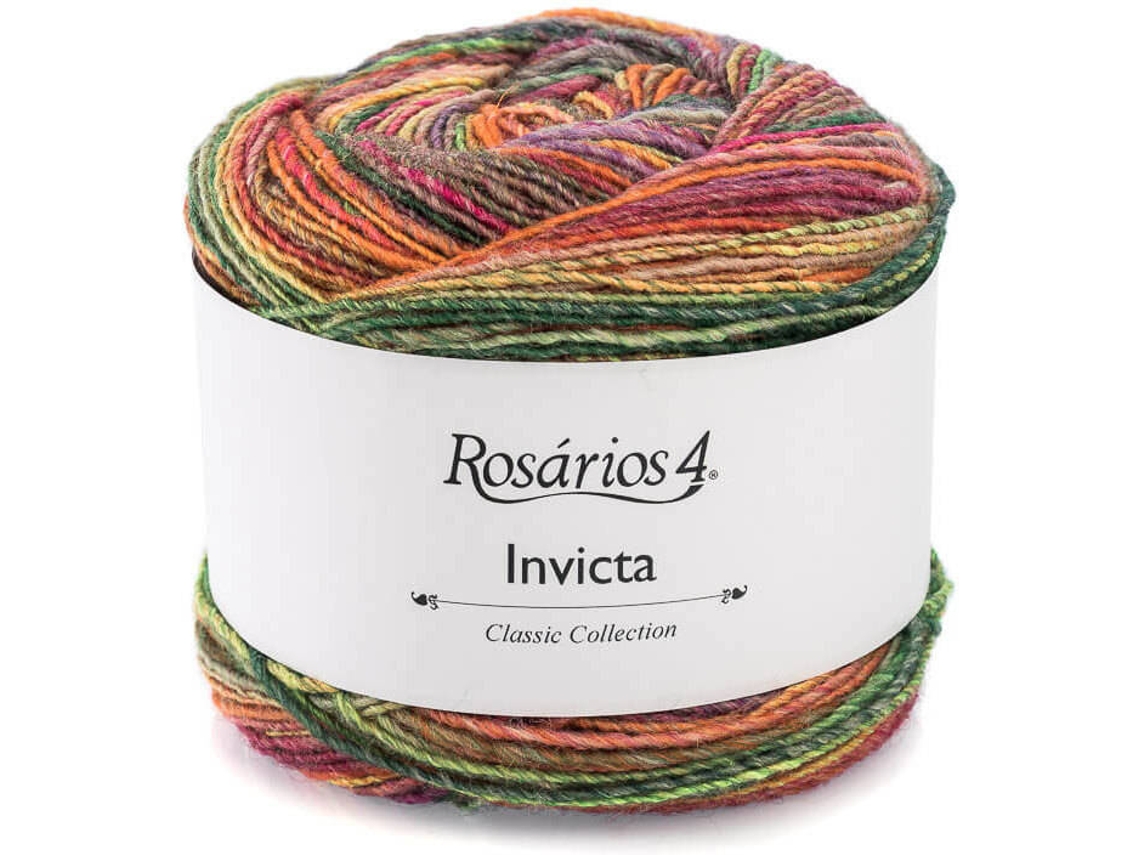 Fio de Lã ROSARIOS 4 Invicta P150163 (Multicolor - Lã - 12,5x13,5x12,5 cm)