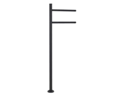 Suporte de caixa de correio 120 cm em aço inoxidável antracite ML-DESIGN