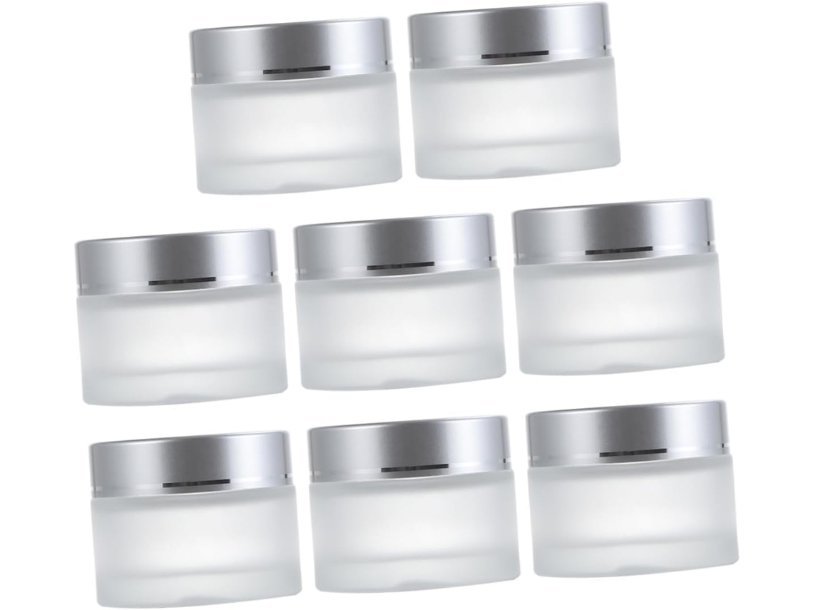 De 8 Potes Organizadores Para Frascos De Creme Cosmético.