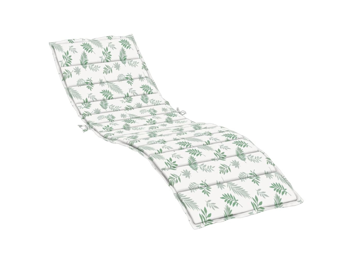 Sun Lounger Cushion, Sun Lounger Cushions Vidaxl Verde Poliéster (200 X 60 X 4 Cm)