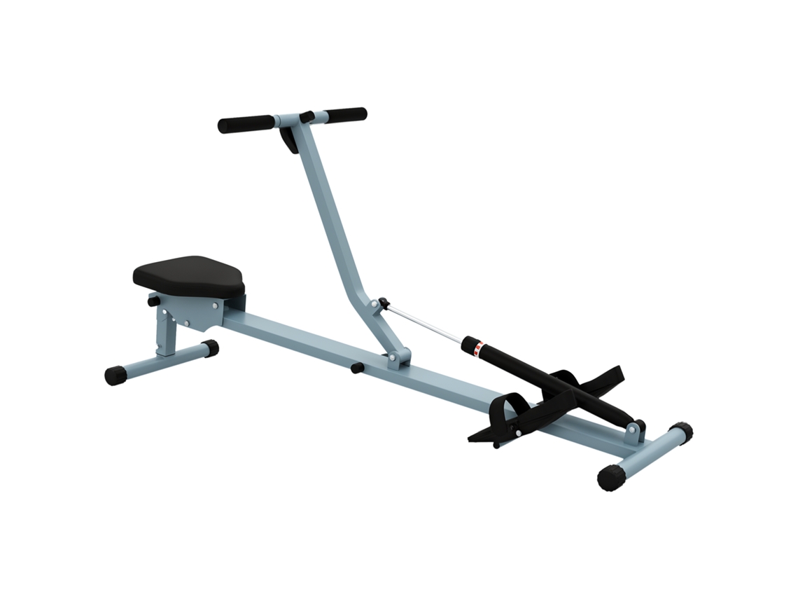 Máquina de Remo PVC, Metal cor Gris 130x47,5x67cm HOMCOM