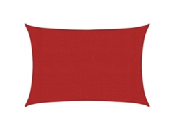 Toldo vela VIDAXL Red (3x4 m)