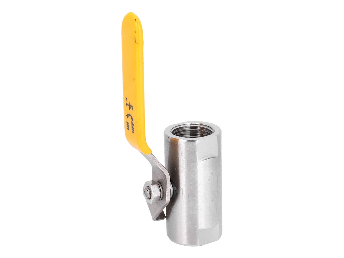 Válvula De Esfera Mecânica Em Aço Inox Laxiscreed Com Conexão Roscada Para Indústria