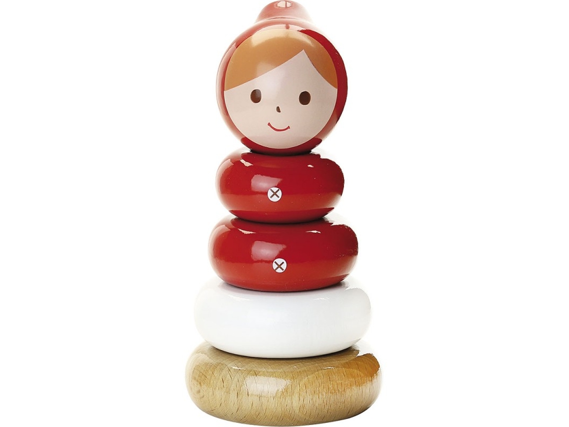 Jogo Didático VILAC Madeira - Vermelho - 7,5 x 16 x 7,5 cm)