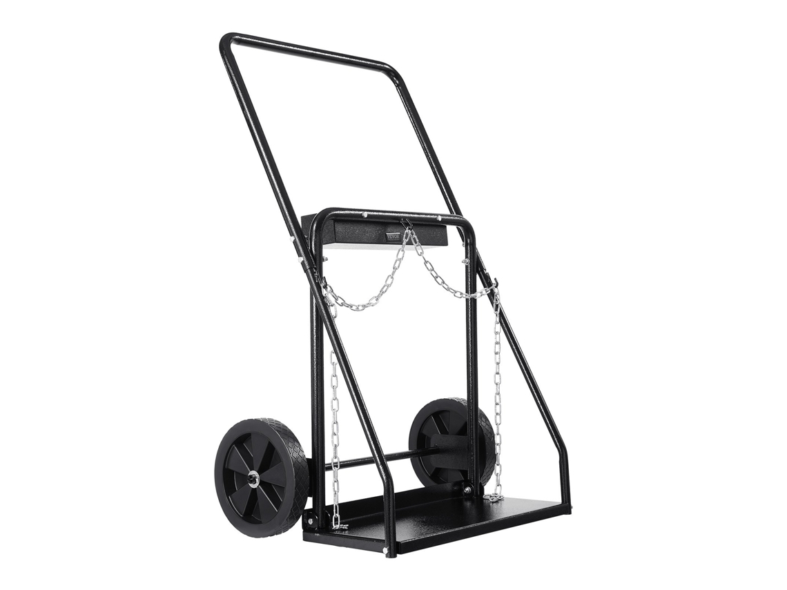 Carrinho De Cilindro De Soldagem Dupla Vevor Com Roda Sólida 500 X 720 X 1120 Mm