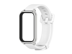 Pulseira de Silicone para Redmi Band 3/mi Band 9 Active Branco HEXINYIGJLY