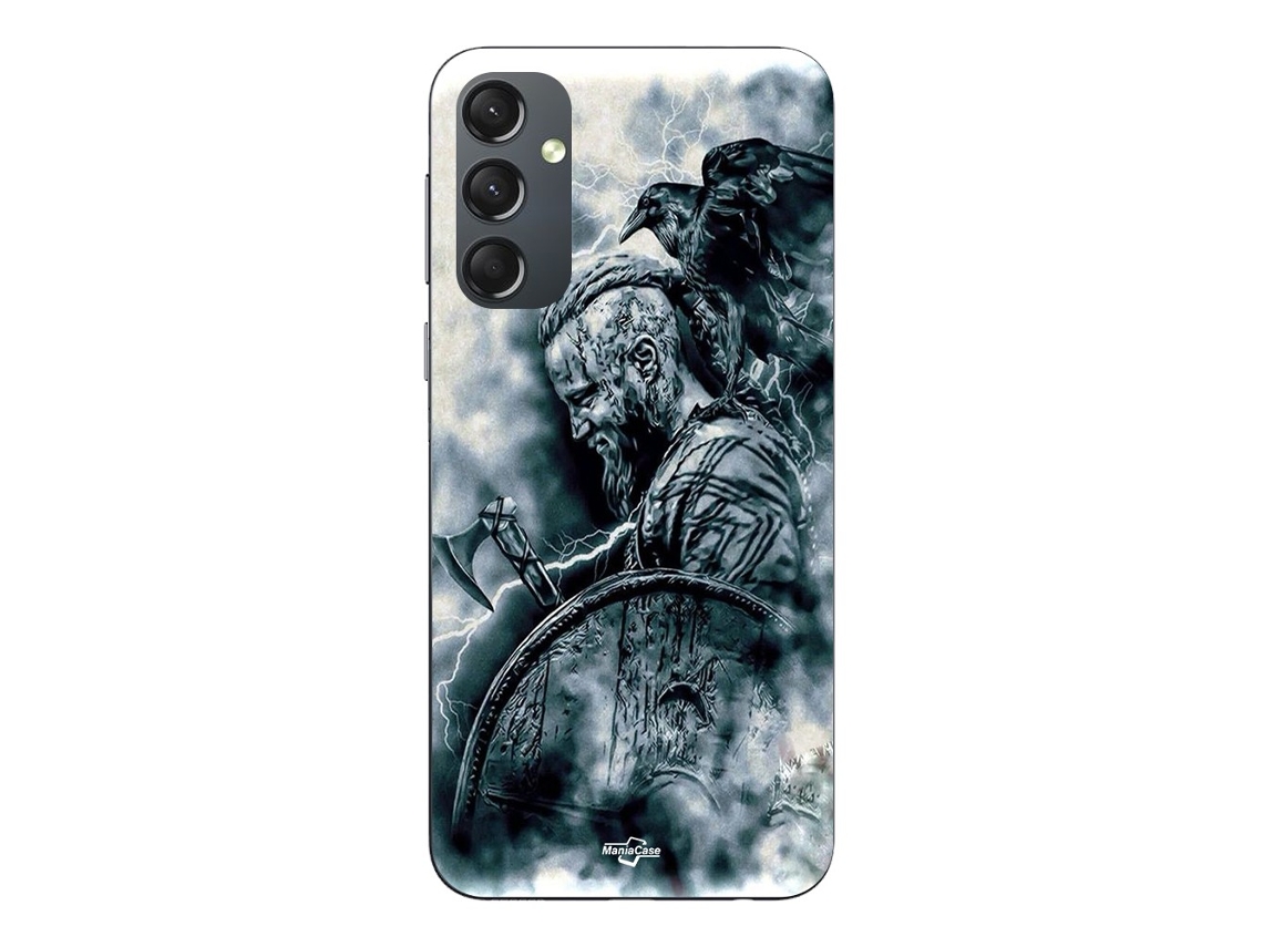 Capa Para Samsung Galaxy A54 Vikings Ragnar Lothbrok Escudo Corvo Maniacase