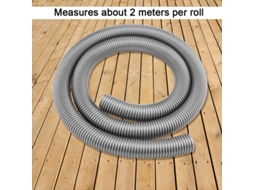 Mangueira Flexível 2m, Tubo Interno 32mm Externo 39mm, Acessório Universal Aspirador Pó.