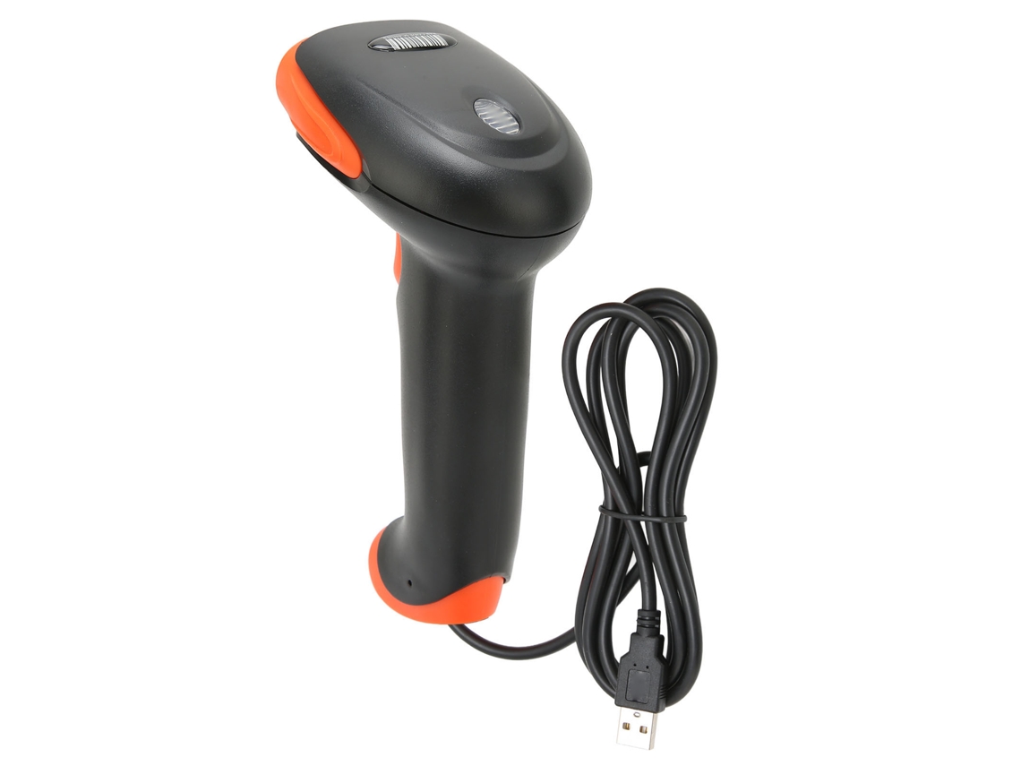 Leitor de código de barras QR 2D portátil e ergonômico com USB - Rápido e confiável para o varejo