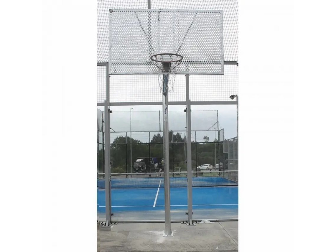 Conjunto de 2 cestos de basquetebol galvanizado à prova de vandalismo SOFTEE EQUIPMENT