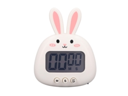 Timer Digital Cartoon LAXISCREED Cozinha Branco Coelho