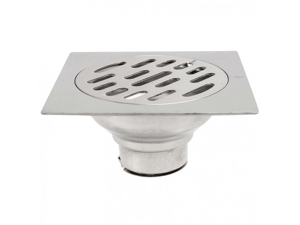 Ralo de Chão Quadrado em Aço Inoxidável AQUAFORGE (100)
