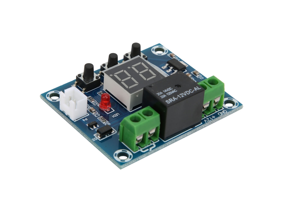 Módulo Sensor De Umidade Do Solo Xh M214 Com Display Digital Para Irrigação Automática (dc12v)