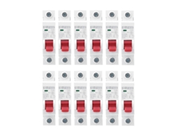 12 Peças Interruptor DZ47 63Z DC250V 1p MCb Proteção de Circuito Fotovoltaico S/MARCA