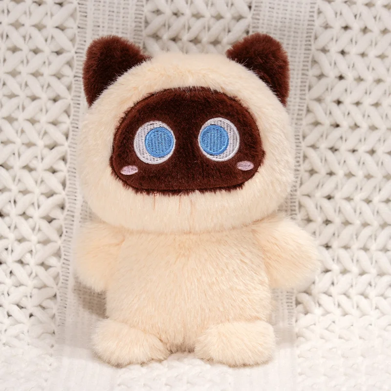 (20cm) Brinquedo De Pelúcia Macio De Gato Siamês De 20cm
