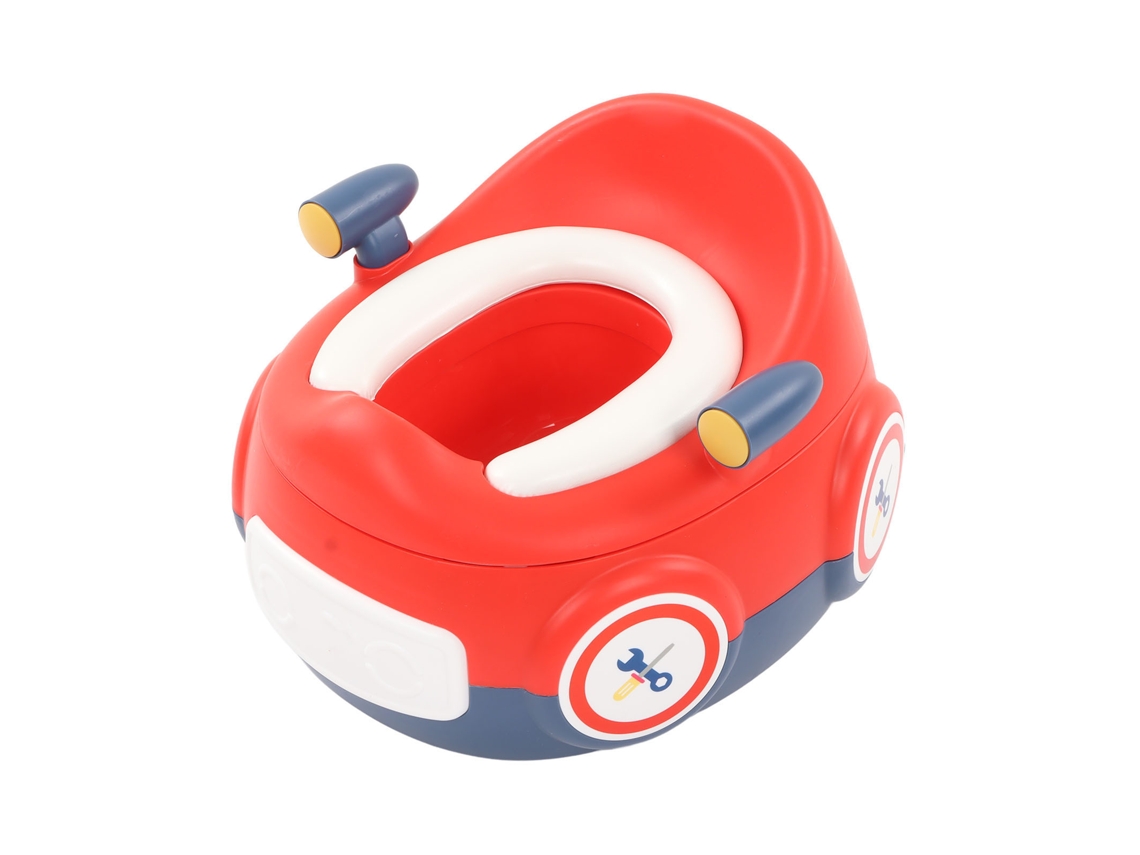Mali vaso Sanitário Infantil Multifuncional Carro Portátil Pp Cojin Pu Vermelho Azul