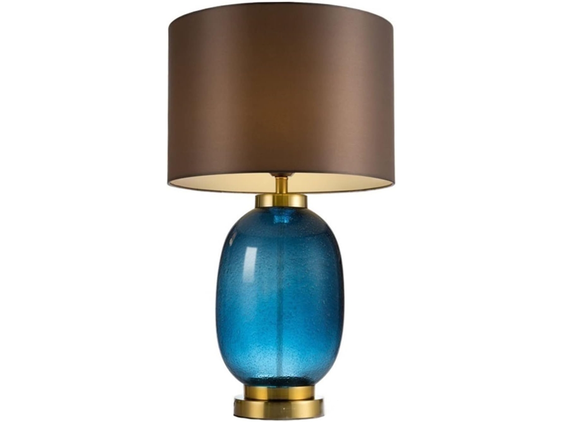 Abajur De Mesa Moderno E Luxuoso Em Vidro Colorido, Ideal Para Cabeceira De Quarto Ou Como Luminária Decorativa Lateral