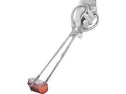 Pinça Para Lenha Em Aço Inoxidável Com Cabo Ergonômico, Ideal Para Camping, Churrascos E Piqueniques, 38x 9, 6cm