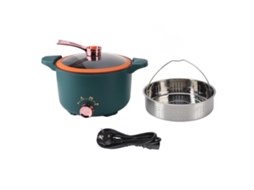 Panela Elétrica de Pressão Micro 3l 600w Cerâmica Antiaderente com Cesta de Vapor