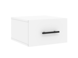 Wall-mounted Bedside Cabinet, Wall-mounted Bedside Cabinets Vidaxl Branco Madeira Processada (n/a)