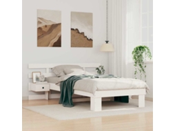Vidaxl Estrutura da Cama Branco 75 X 190 Cm Madeira de Pinheiro Sólida