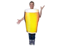 2026 fantasia de Caneca de Cerveja Adulto para Halloween e Oktoberfest Traje Engraçado Unissex