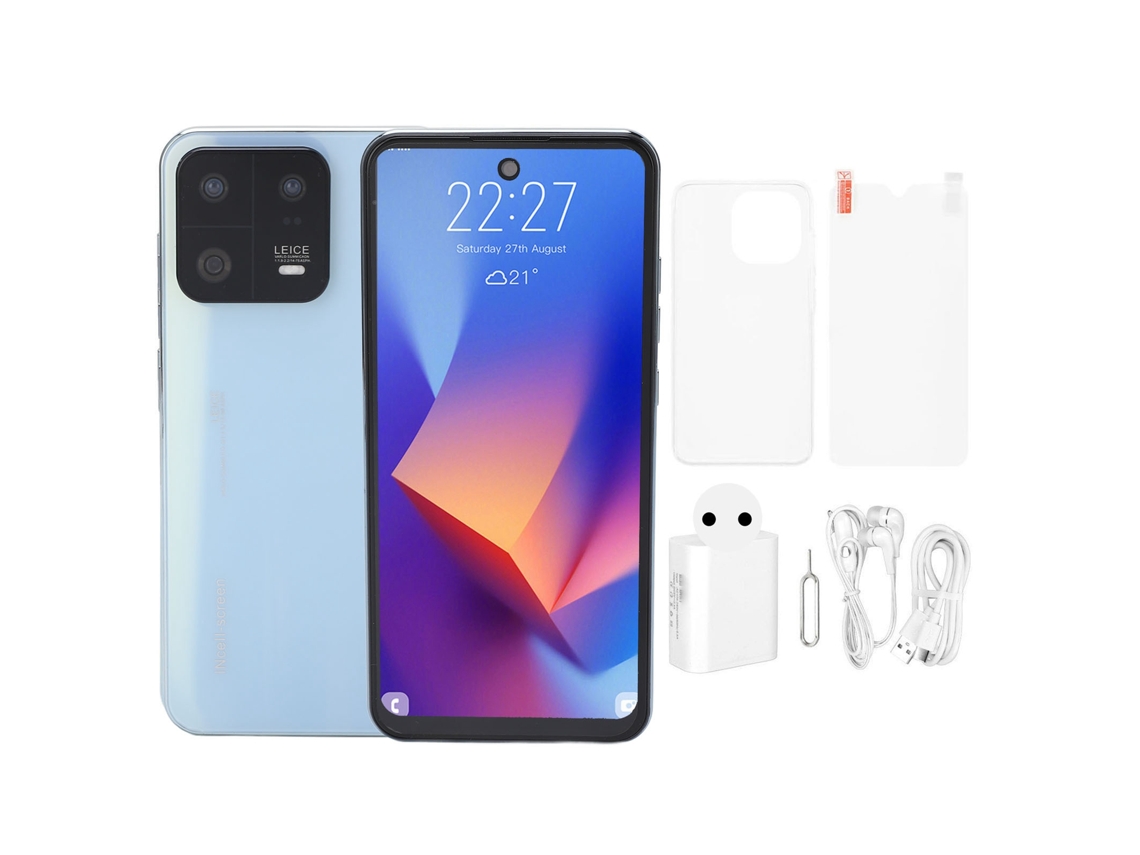 Smartphone M13 Pro De 6,3 Polegadas Desbloqueado, Chamadas 3g, 4 Gb De Ram, 64 Gb De Rom, Mtk6582 Quad Core, 7000 Mah Para Sistema Android 12