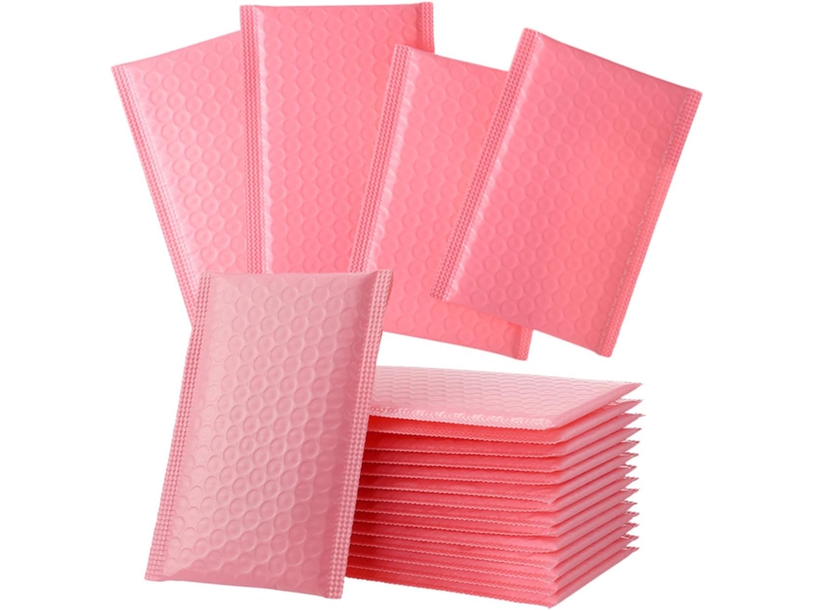 Pacote com 60 adesivos de bolha para envio postal, impermeáveis e duráveis, para logística.