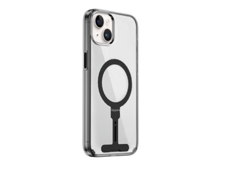 Suporte Casa Magsafe Para Iphone 15 Plus Wiwu Pele Sintética Transparente