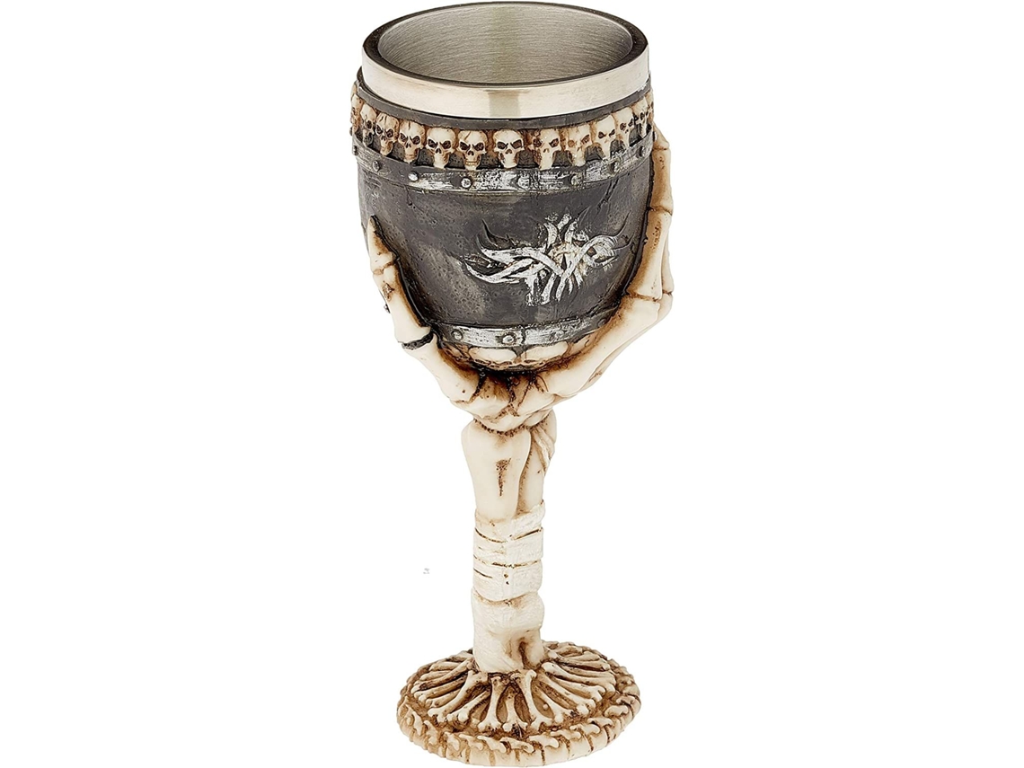 Copo Térmico em Formato de Caveira, Porcelana Personalizada, Decoração para Casa, Caneca de Cerveja, Marfim / Cinza AQUAFORGE