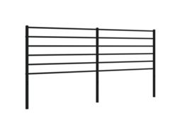 Headboard, Headboards Vidaxl Preto Aço (193 Cm)