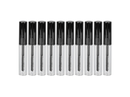 10 Tubos Vazios Máscara Cílios 1.5ml Pincéis Finos Macios Recarregáveis