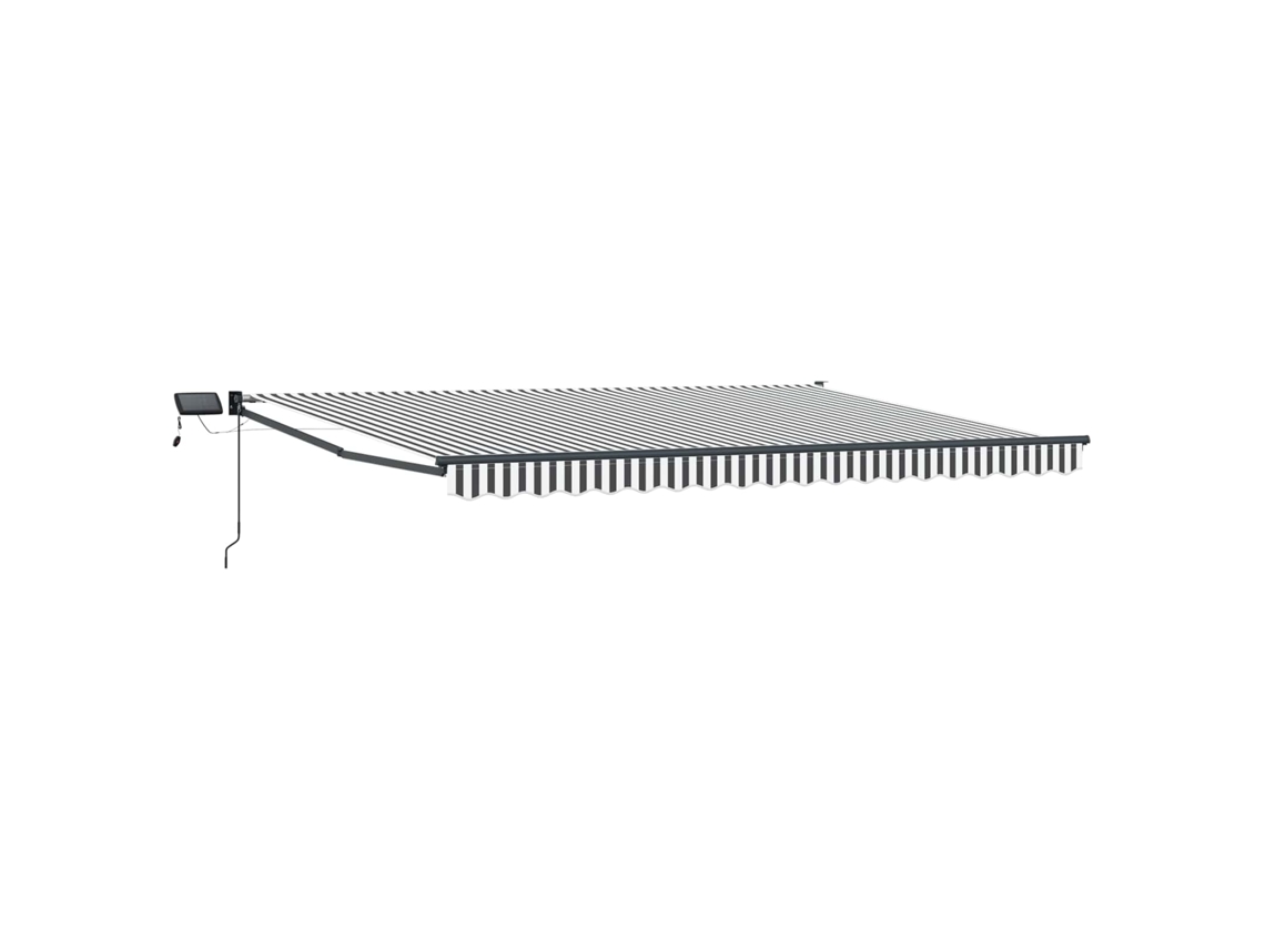 Conjunto 1 Sombra De Sol Externa Vidaxl Antracite Poliéster (4,5 × 3 M)