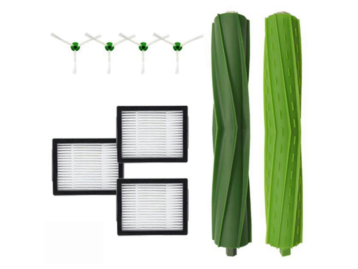 Robot Vacuum Replacement Parts, Hepa Filter, Side Brush, Roller Brush, Compatible With I7 E5 E6 I Series, Plastic
