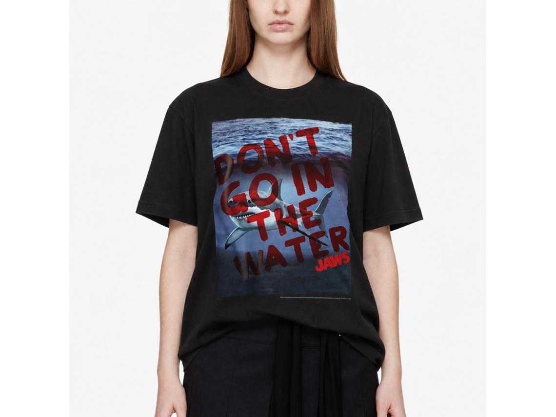 Rockinstone Jaws Movie Don't Go Black Adult T-shirt Size:xxl