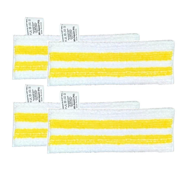 Pacote com 4 Panos de Microfibra para Limpeza Pisos Kärcher Easyfix Sc2 Sc3 Sc4 Sc5, 55 Fibras Superfinas BRILVIBERA