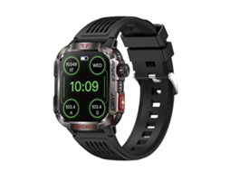 (preto) Smartwatch Robusto Com Tela Ips De 2,01 Polegadas E Luz Detectora De Notas Falsas.