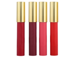 4 pçs/set Labial Mate De Larga Duración Hidratante Maquillaje Labial Herramienta Cosmética De Moda