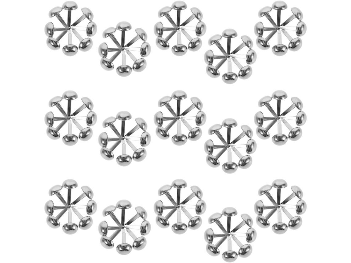 100 Tachinas de Metal com Cabeça Redonda para Scrapbooking