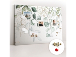 Quadro De Cortiça Com Impressão Plantas Suspensas Para O Escritório Espelharte (140x100 Cm)