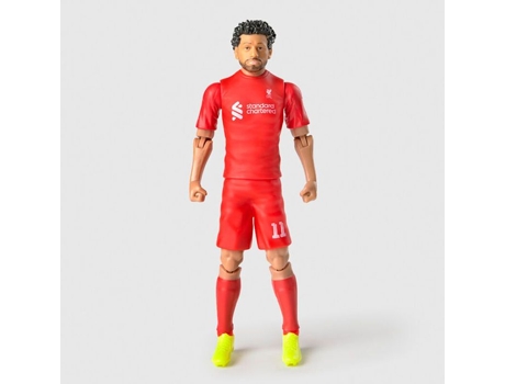 Boneco Salah do Liverpool FC da Banbo Toys com detalhes realistas e materiais de qualidade.