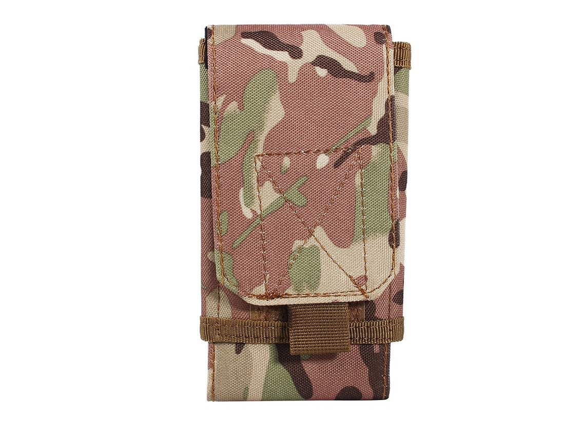 Estojo para telefone camuflagem tática para telas até 5,7 polegadas EOOCOO