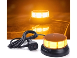 Sinalizador De Advertência Amarelo Laranja 3, 5 Polegadas Com Base Magnética, 10-30, 3 Modos, Estroboscópico Para Carro