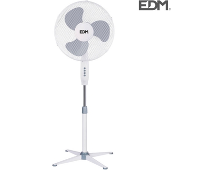 VENTOINHA DE PÉ BRANCO 45W  Ø ASPAS 40 cm ALTURA REGULÁVEL  105-125 cm 